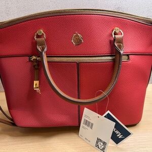 Anne Klein Handbag Purse, Astro Dust (reddish rust) color in Parker Style, NWT